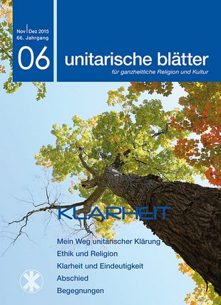 unitarische blätter 6 / 2015