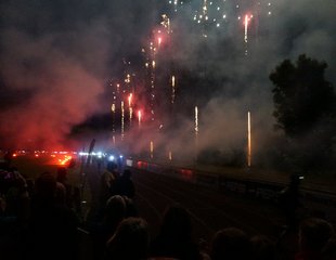 20.06.2014: Start unterm Feuerwerk